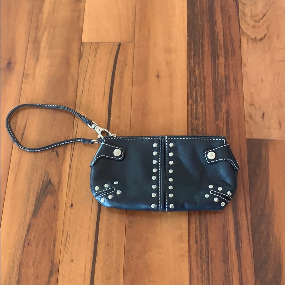 Michael Kors black wristlet